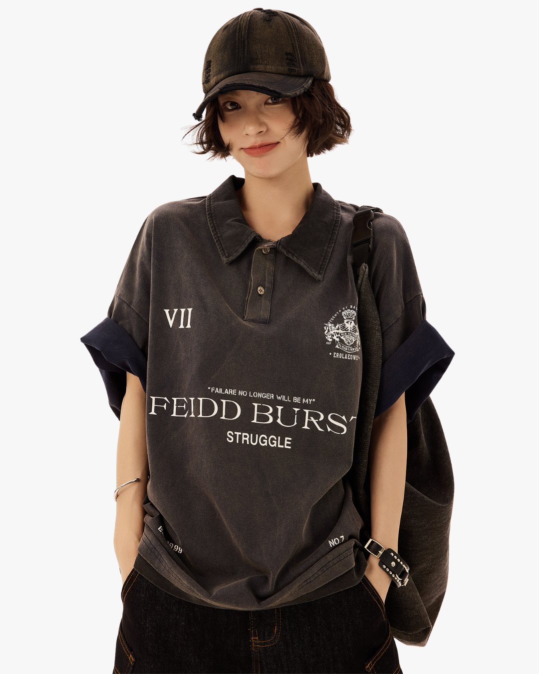 Struggle Graphic Oversized Polo