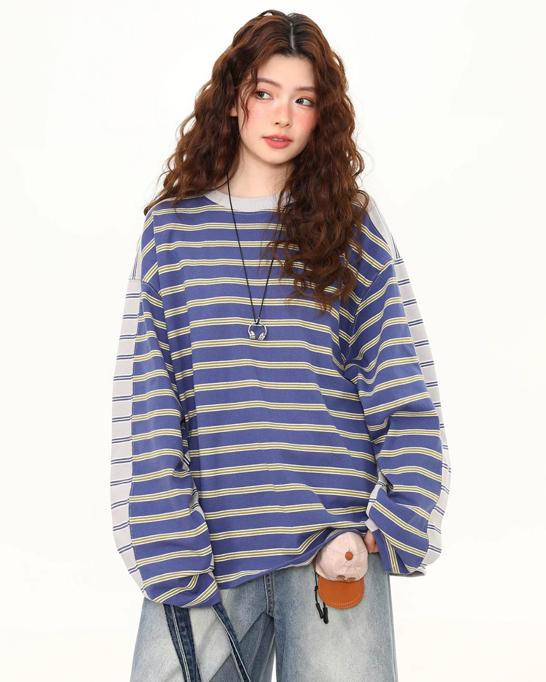 Contrast Stripe Sweatshirt