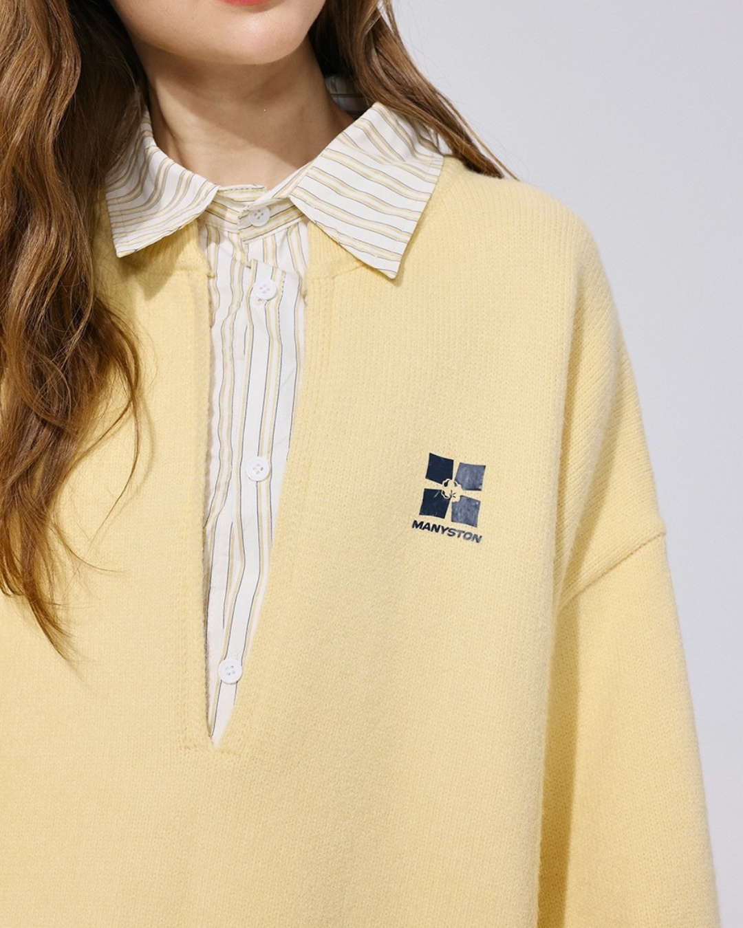 Layered Collar Knit Top