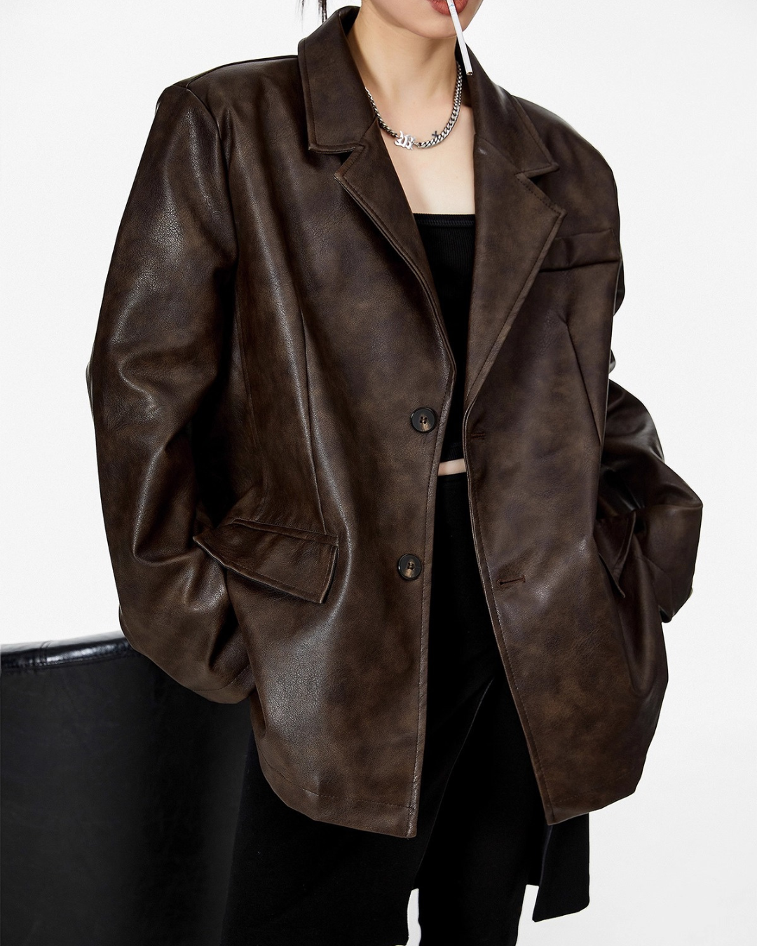 Bold Fit Leather Jacket