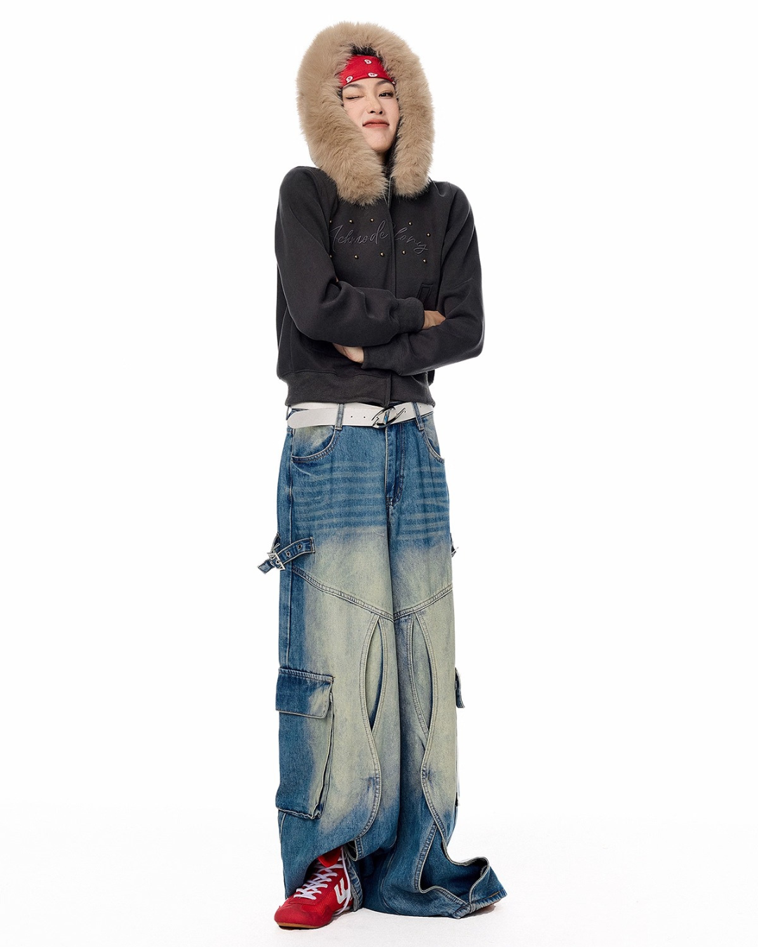 Fur Hood Short Jacket