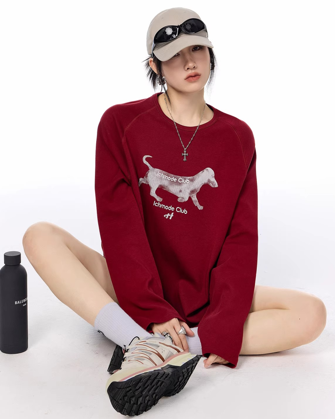 Dog Graphic Long Sleeve Tee