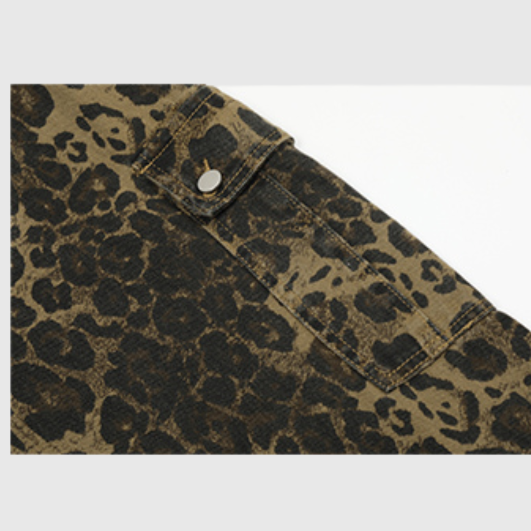 Leopard Print Overalls