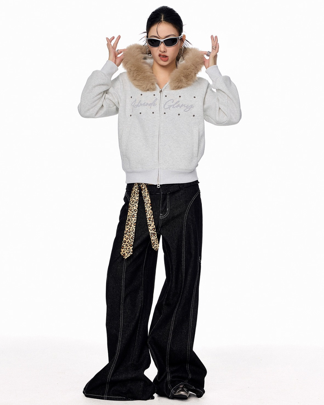 Fur Hood Short Jacket