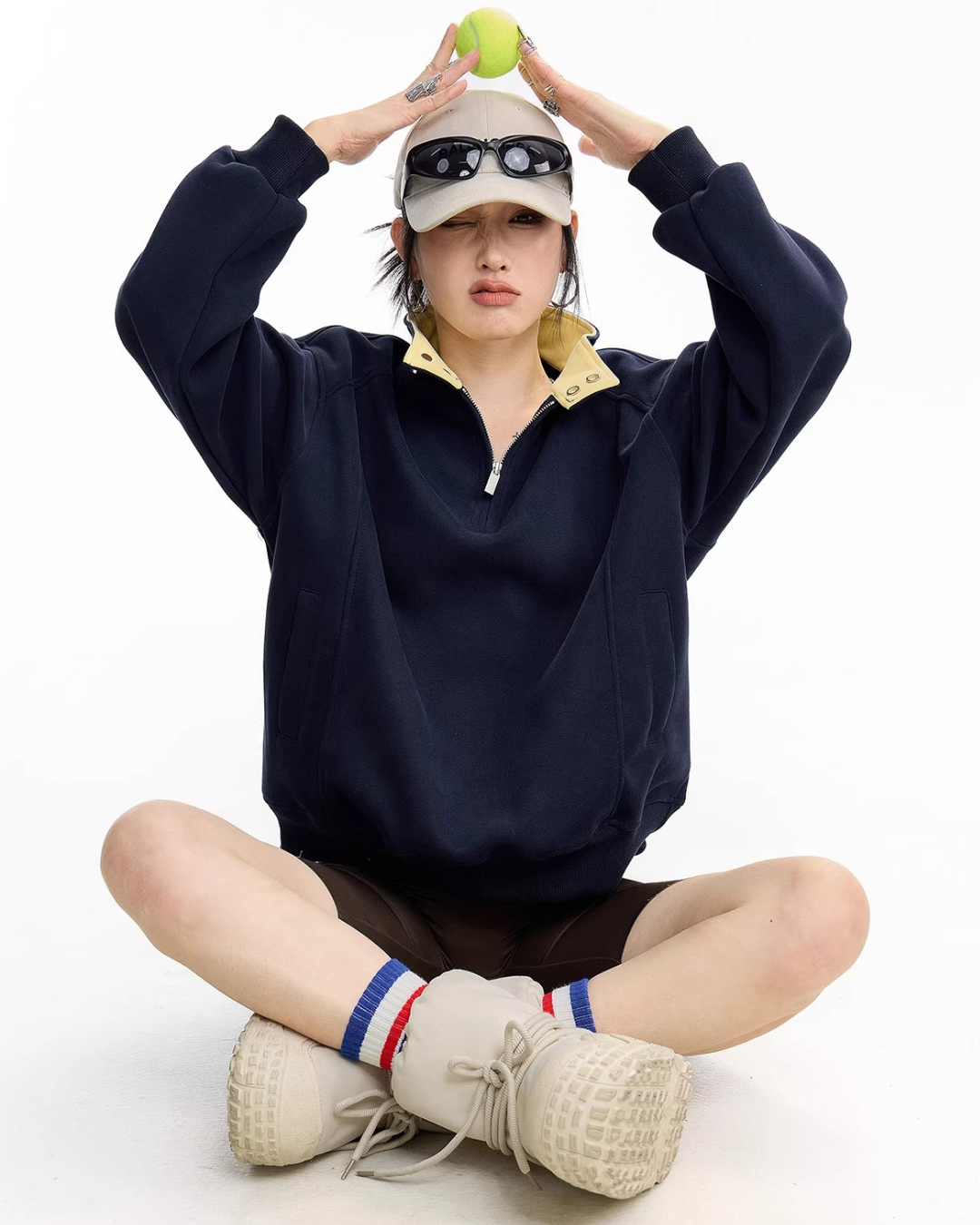 Half Zip Sweat Pullover