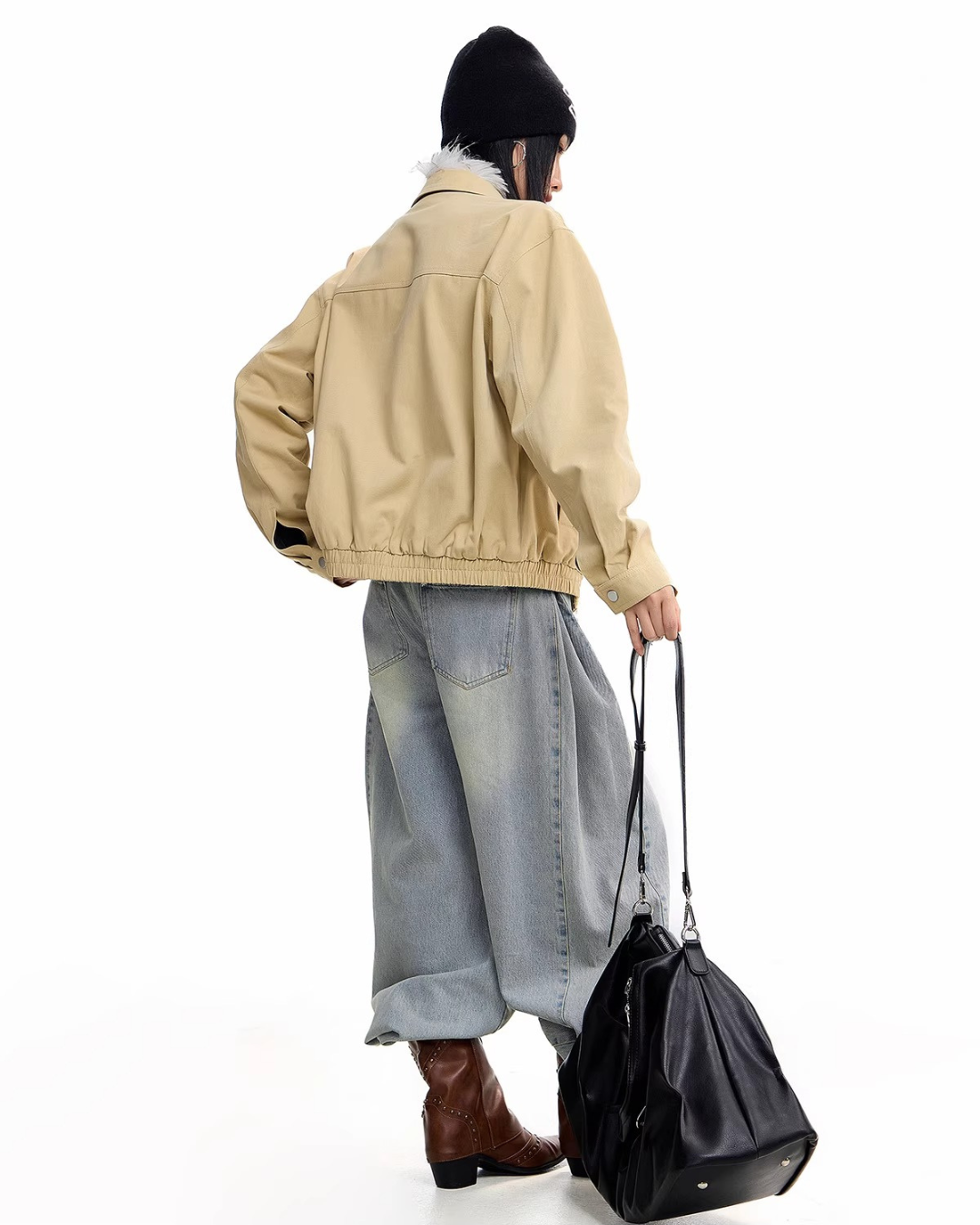 Oversized Harrington Jacket