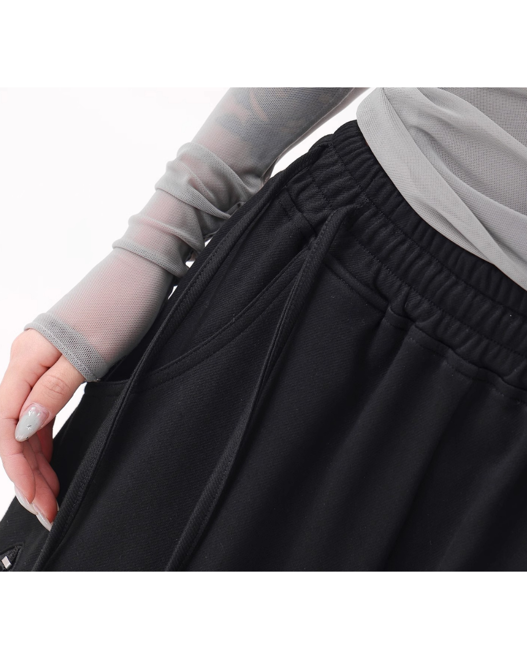 Dual Tone Zip Track Pants