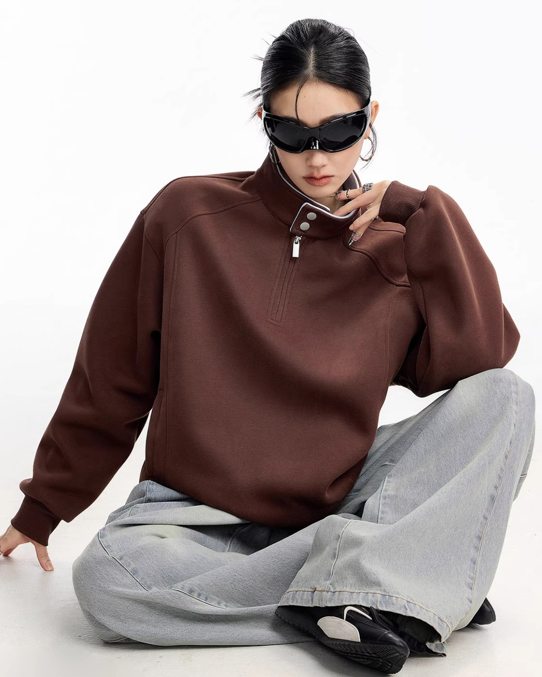 Half Zip Sweat Pullover