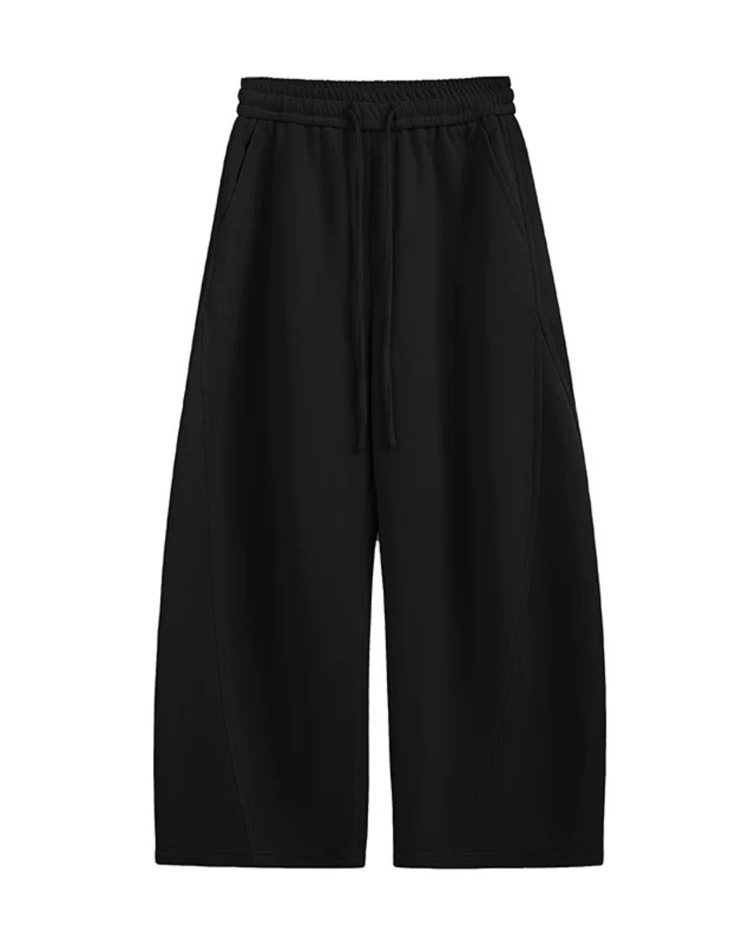 Draped Wide Fit Sweat Trousers