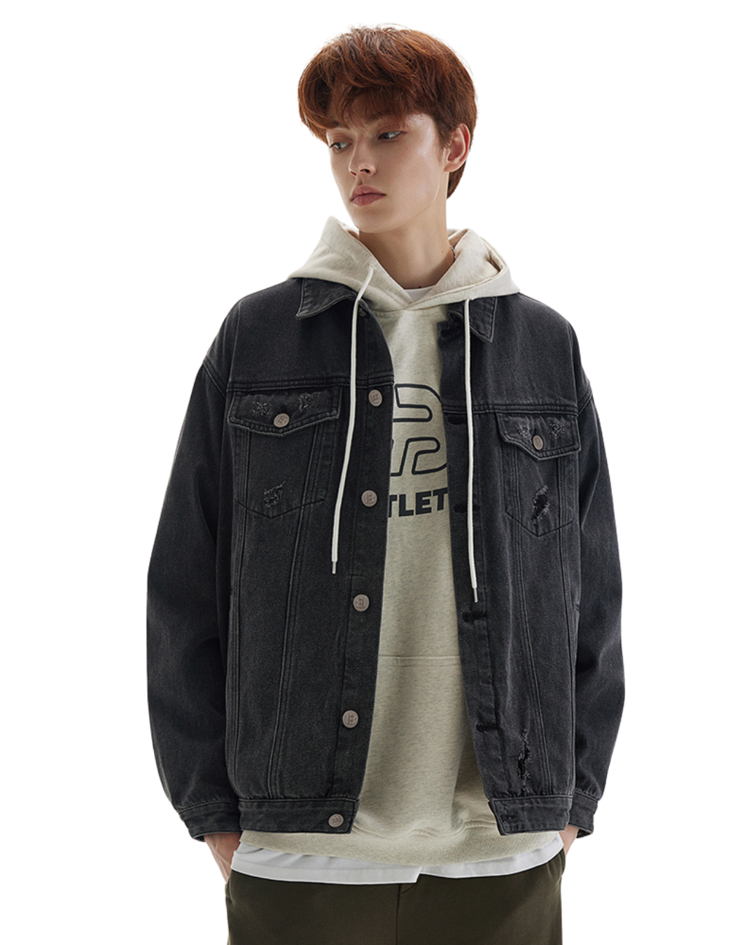 Damaged Loose Denim Jacket