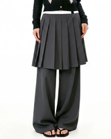 Pleated Skirt Trousers
