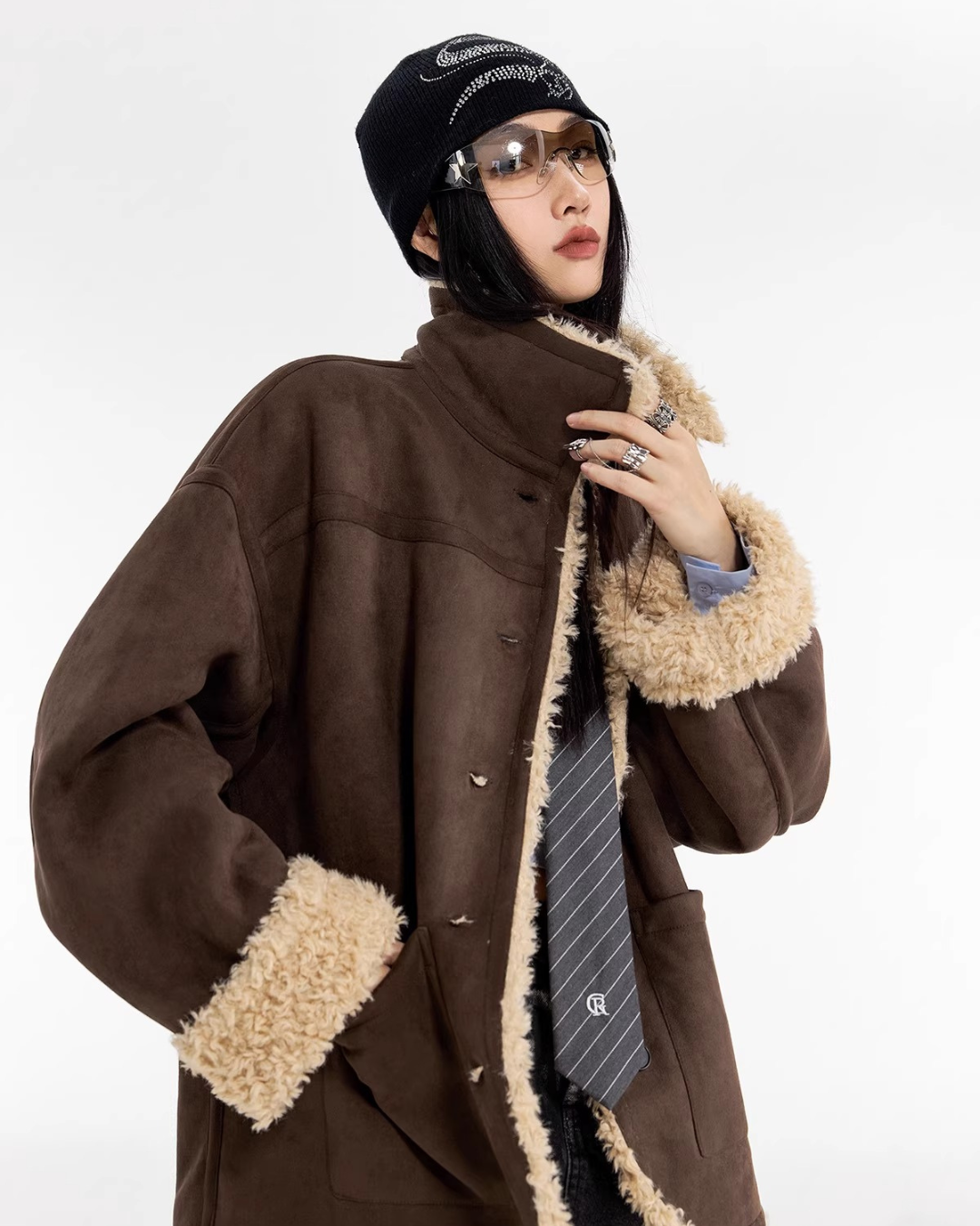 Boa Shearling Oversized Jacket