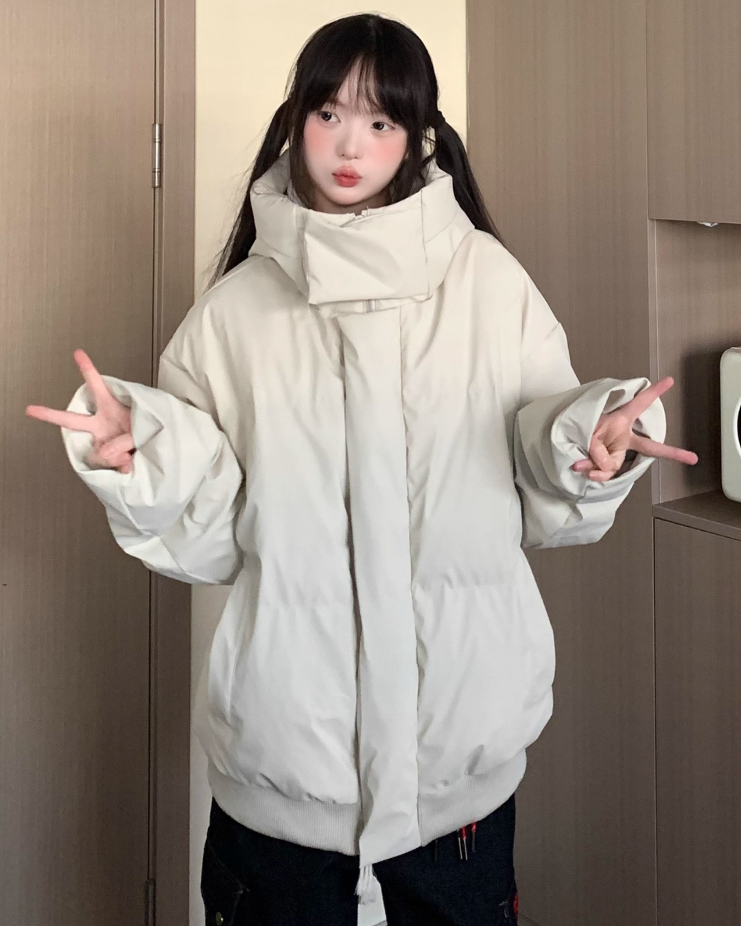 Padded High Collar Jacket