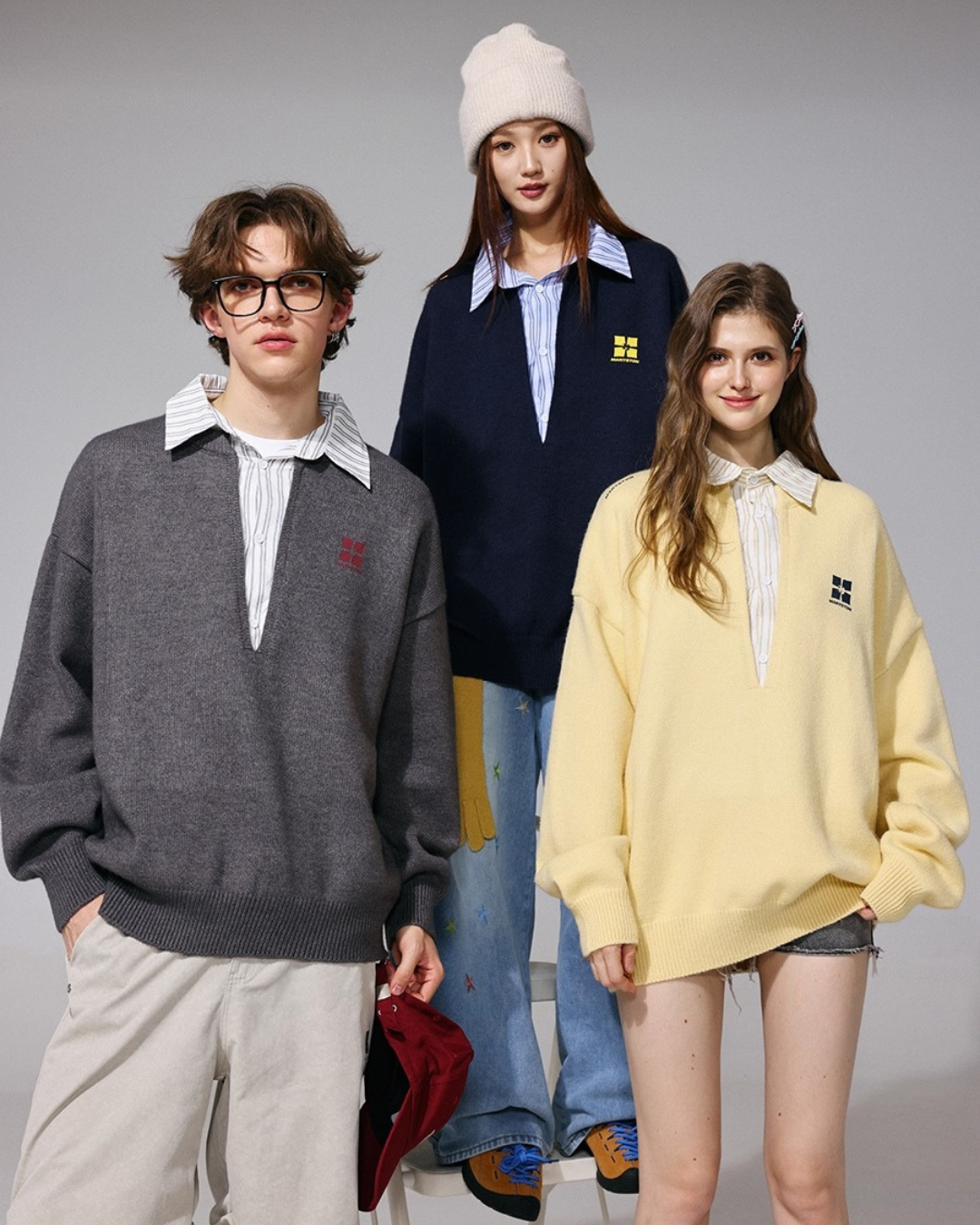 Layered Collar Knit Top