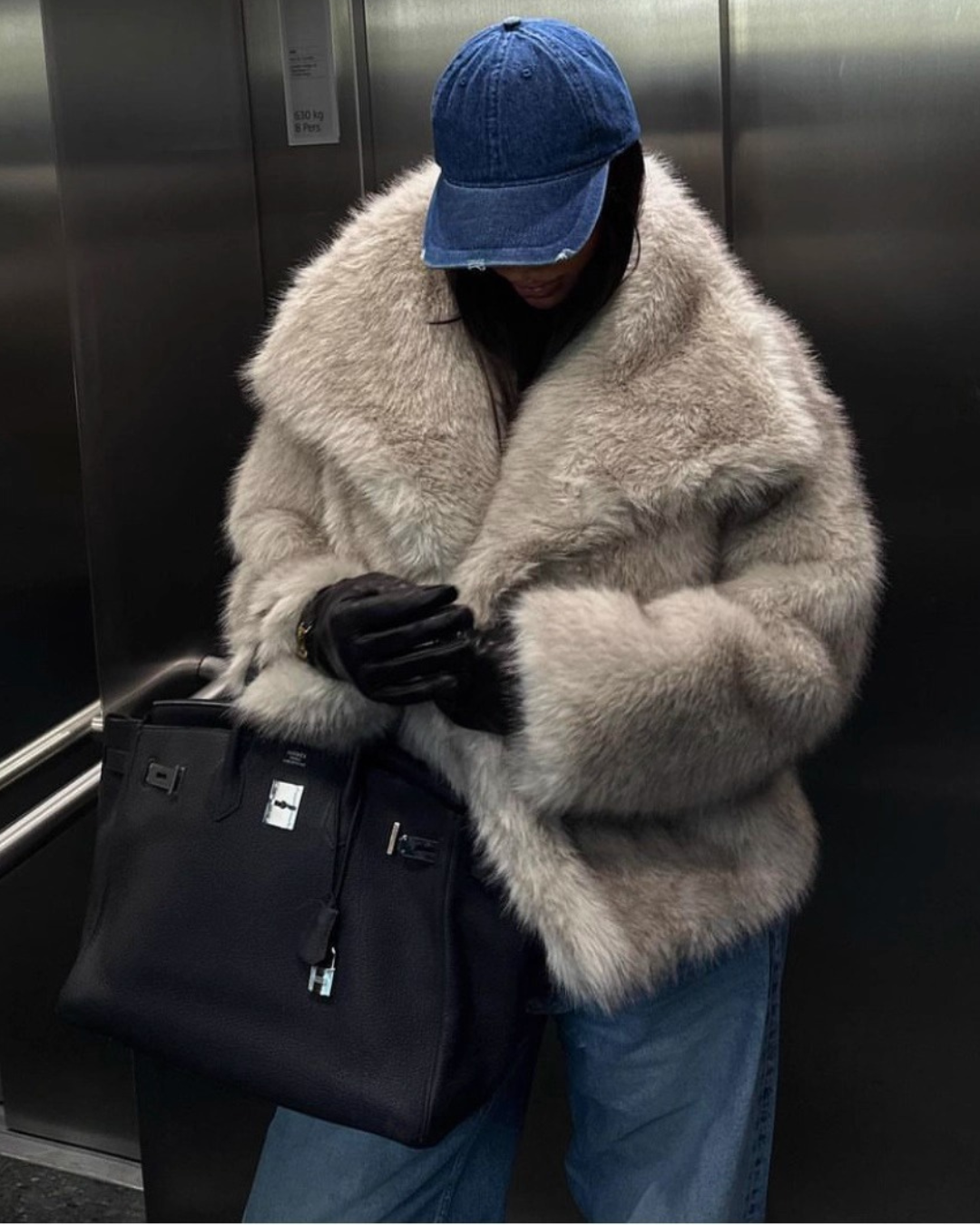 Voluminous Faux Fur Jacket