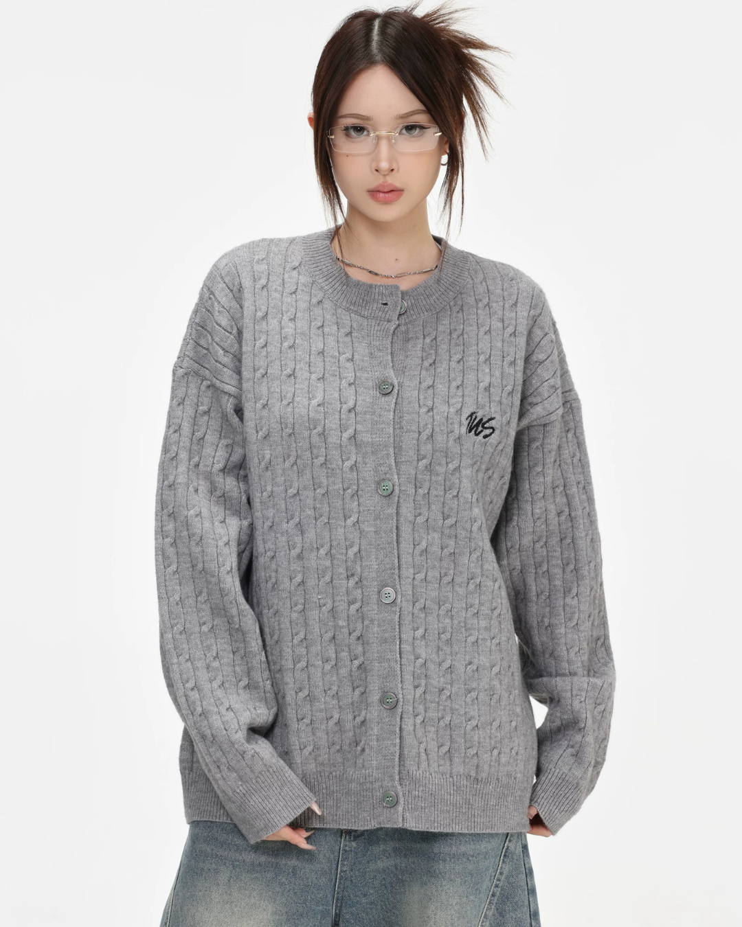 Preppy Cable Cardigan