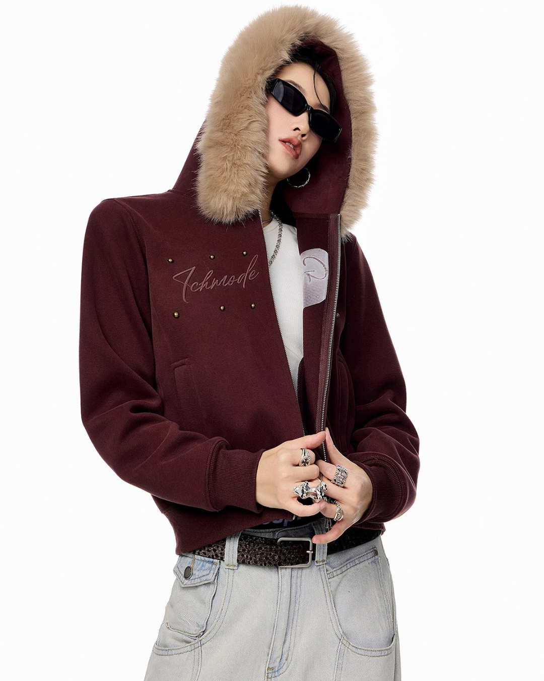 Fur Hood Short Jacket