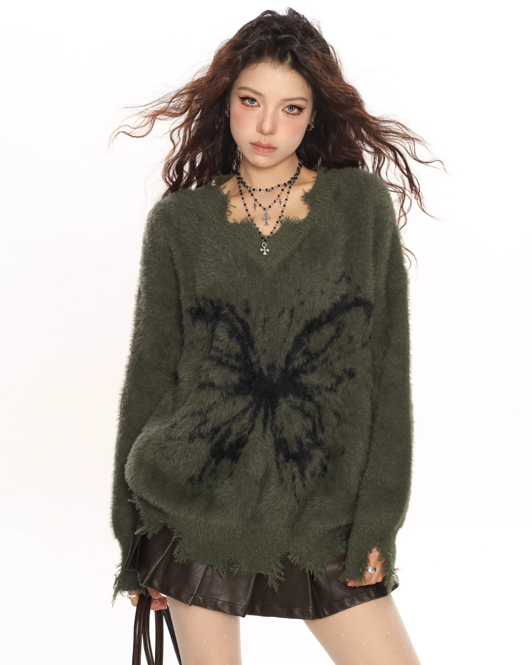 Distressed Butterfly Knit