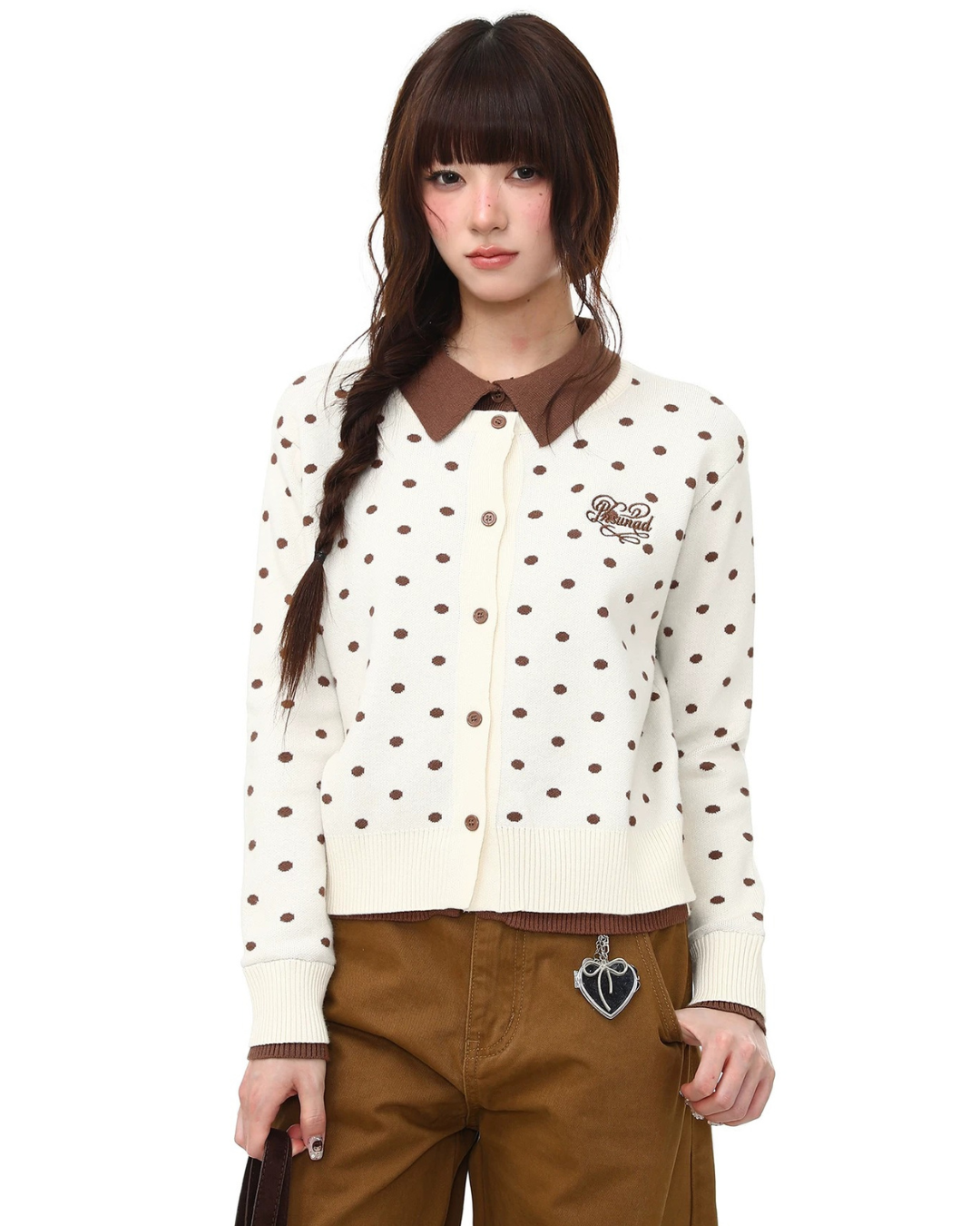 Chocolate Dot Cardigan