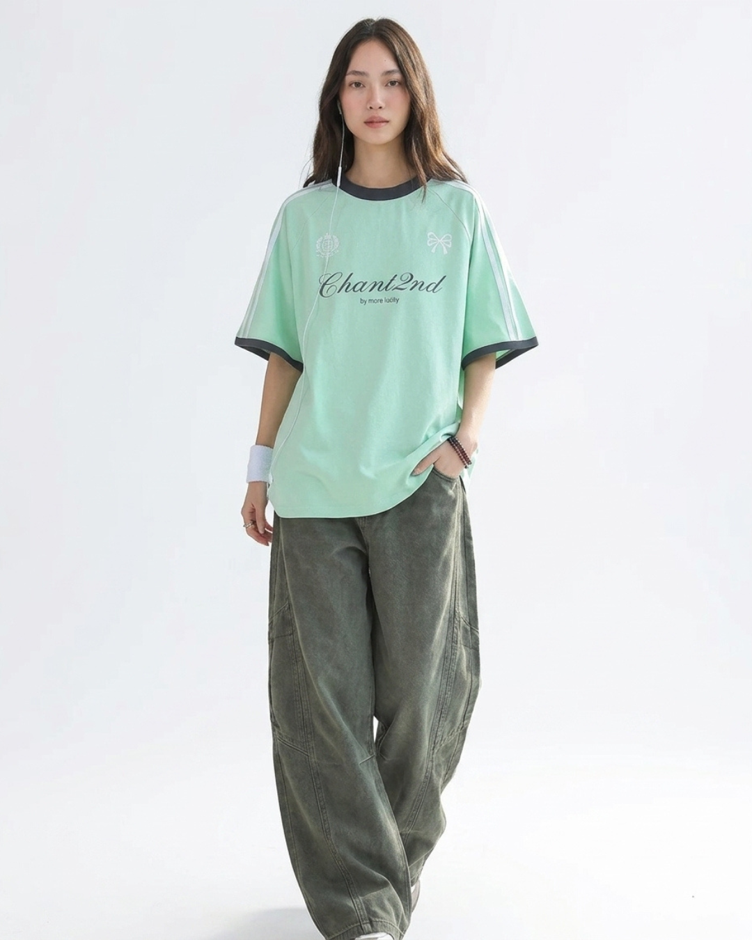 Bow Script Sporty Color Tee