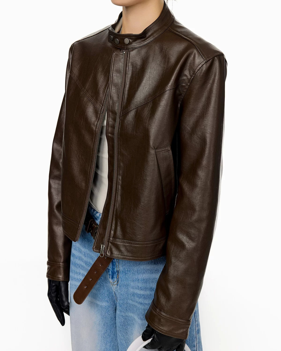 Moto Snap Collar Jacket