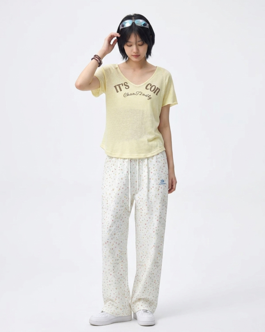 Icon Letter Boxy Sheer Top