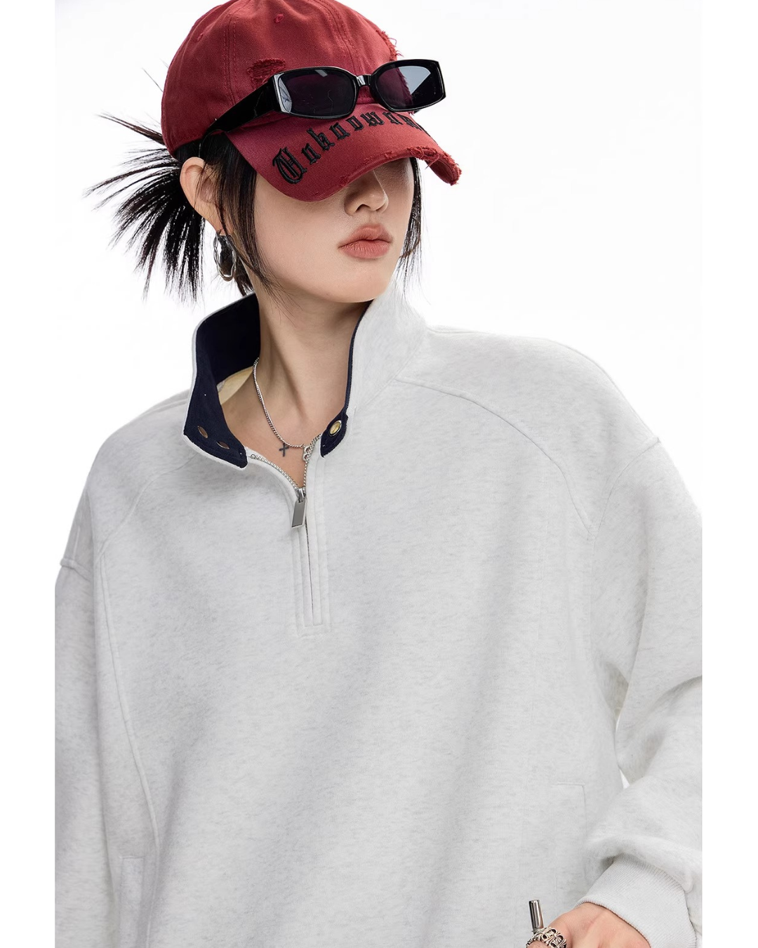 Half Zip Sweat Pullover