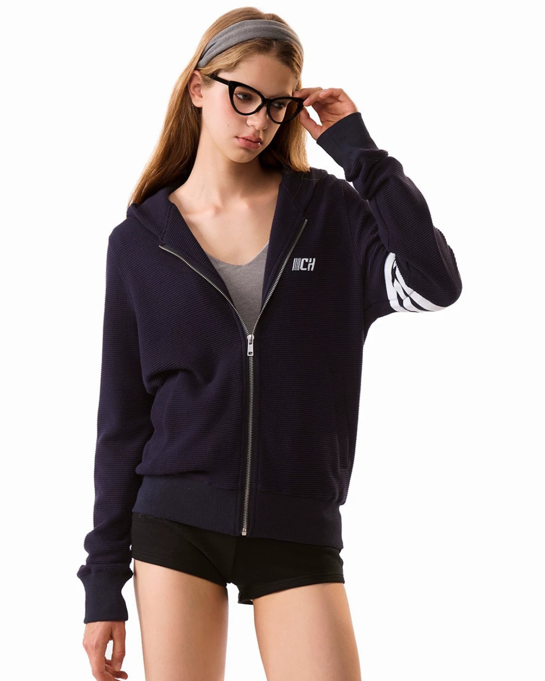 Waffle Sleeve Hoodie