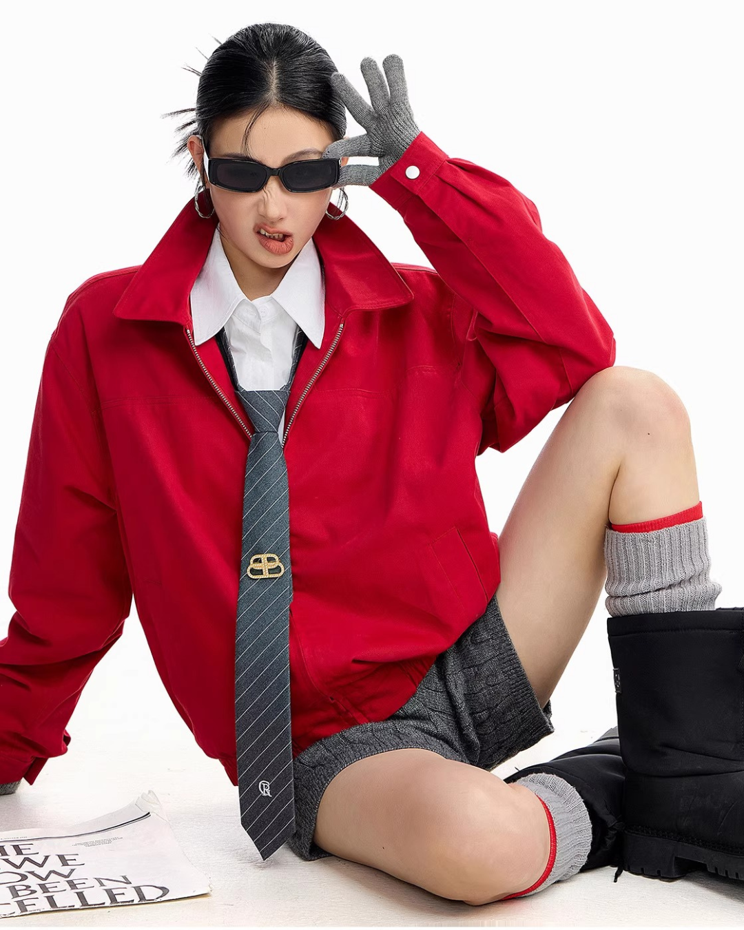 Oversized Harrington Jacket