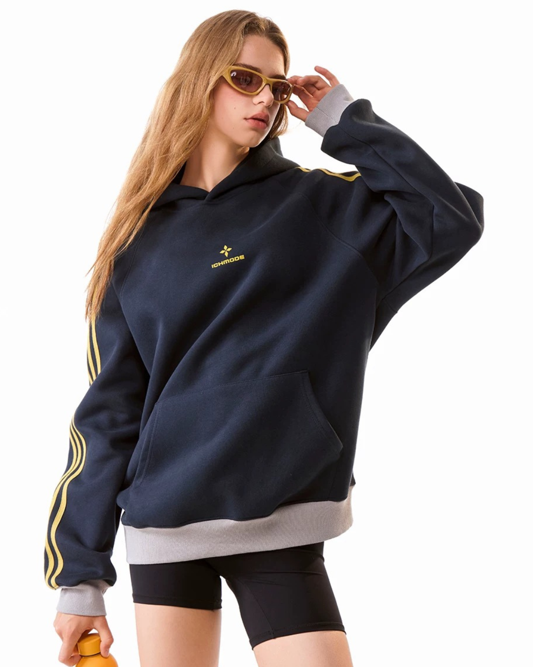 Contrast Cuff Hoodie