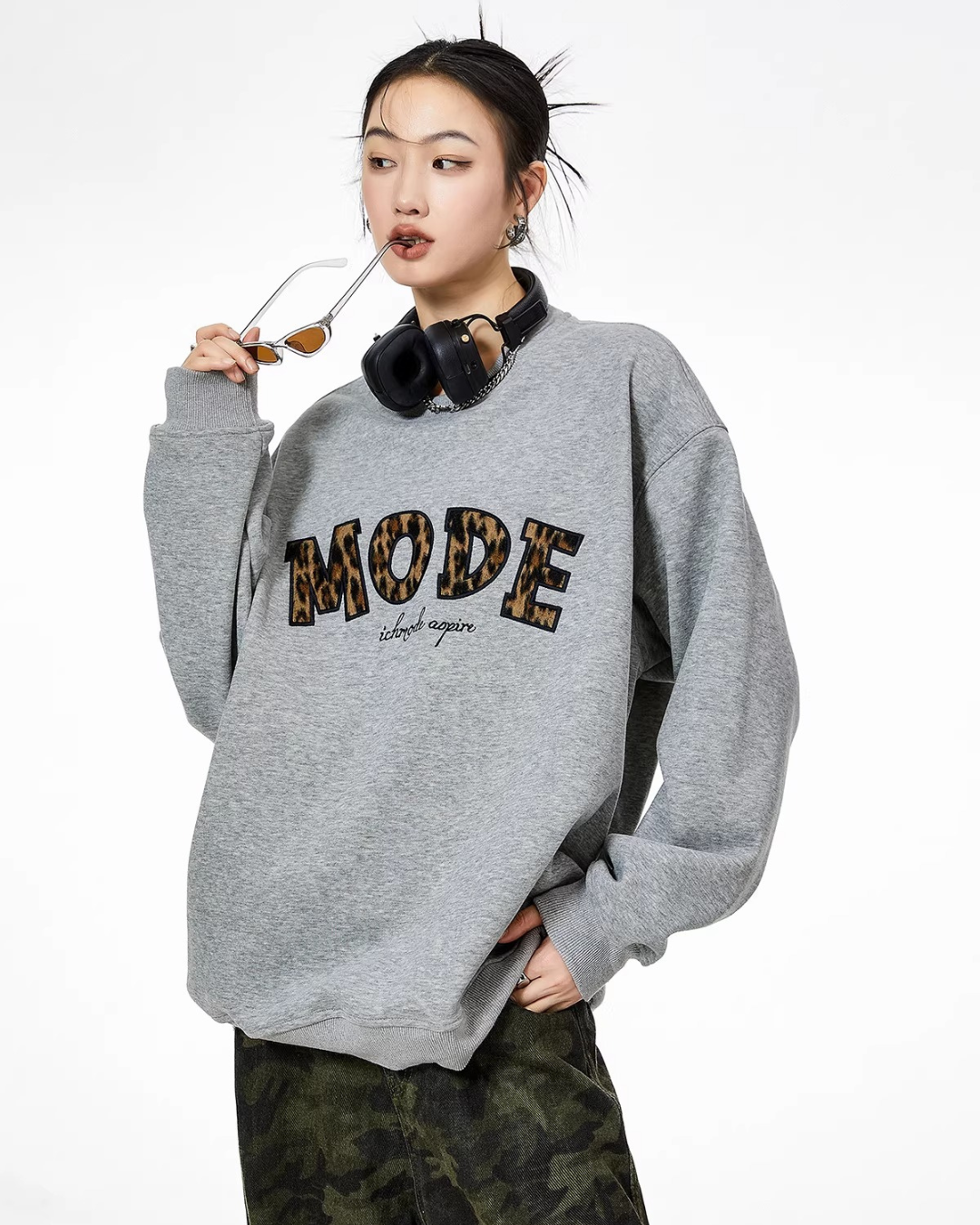 Animal Print Graphic Pullover