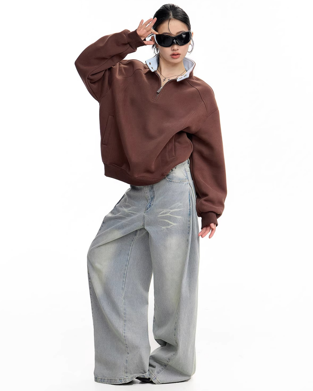 Half Zip Sweat Pullover