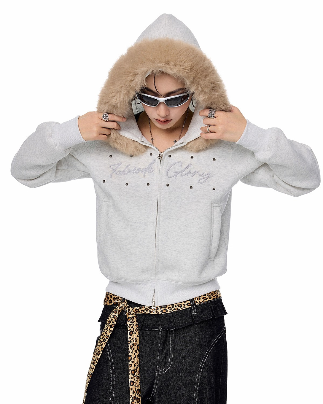 Fur Hood Short Jacket