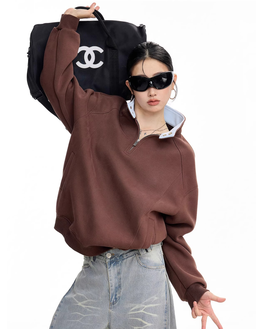 Half Zip Sweat Pullover