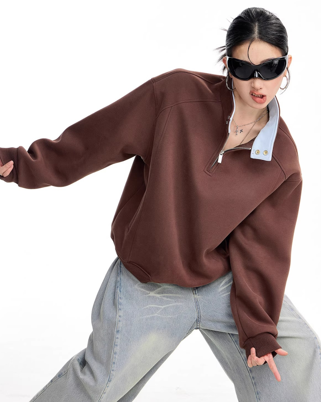 Half Zip Sweat Pullover