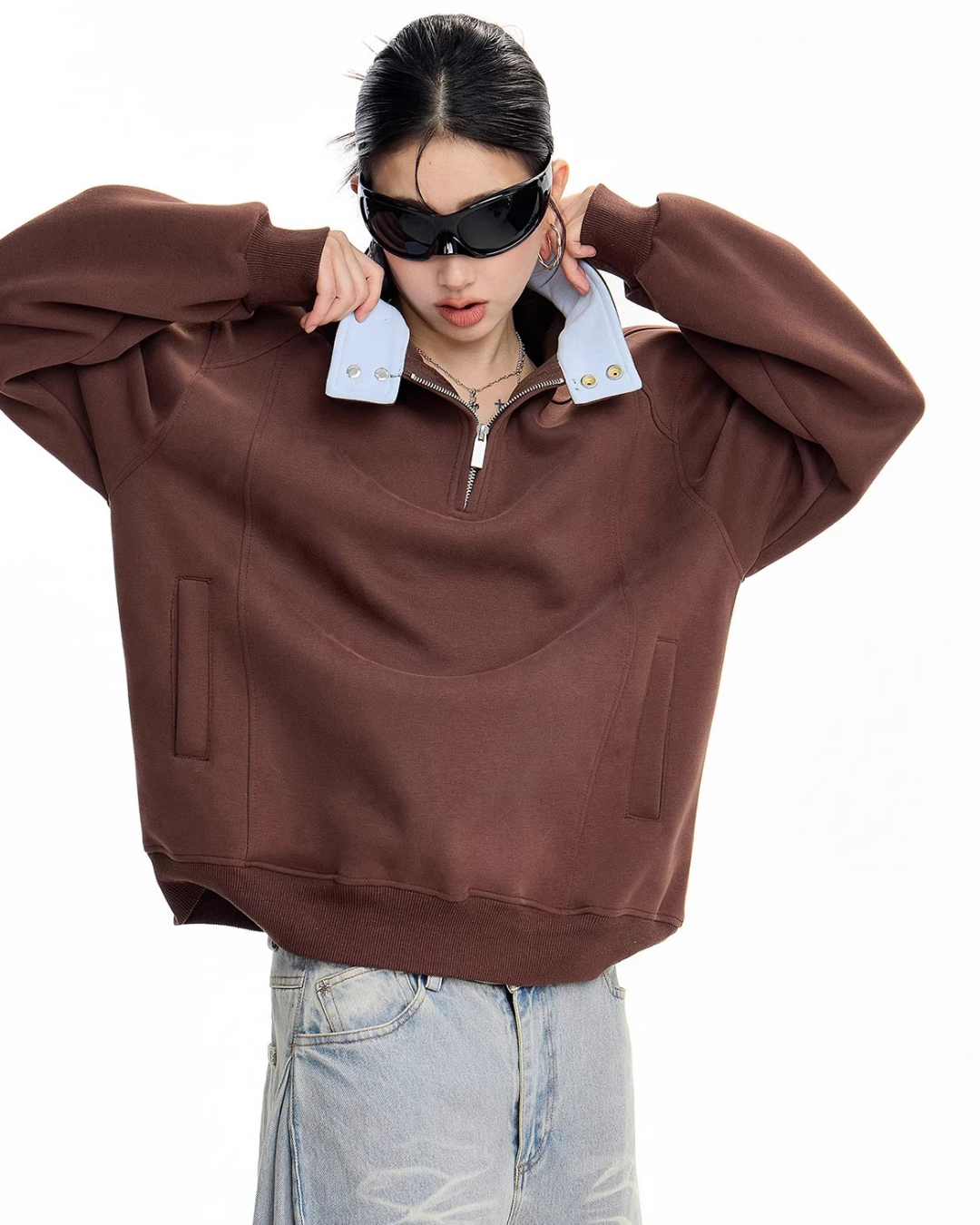 Half Zip Sweat Pullover