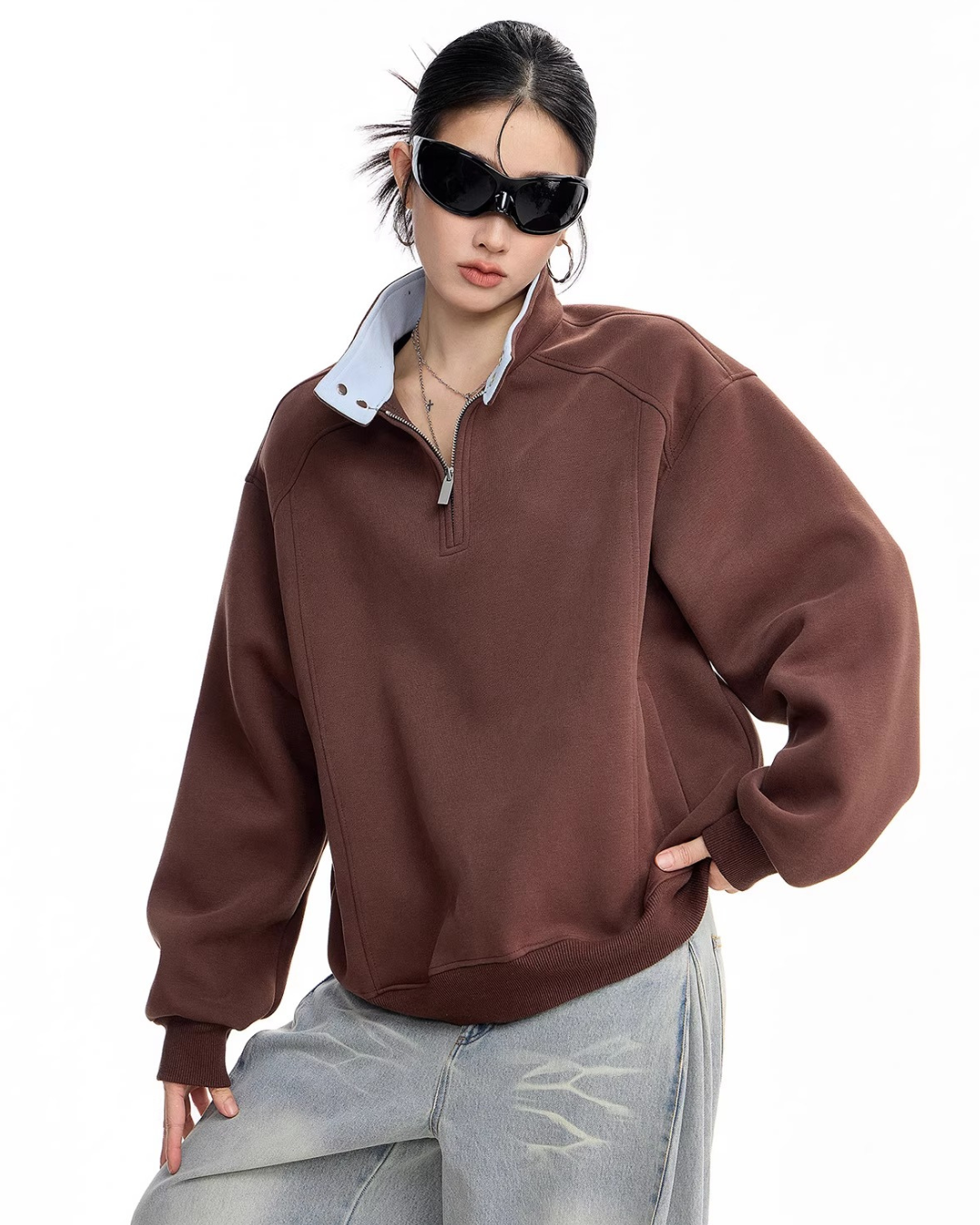 Half Zip Sweat Pullover