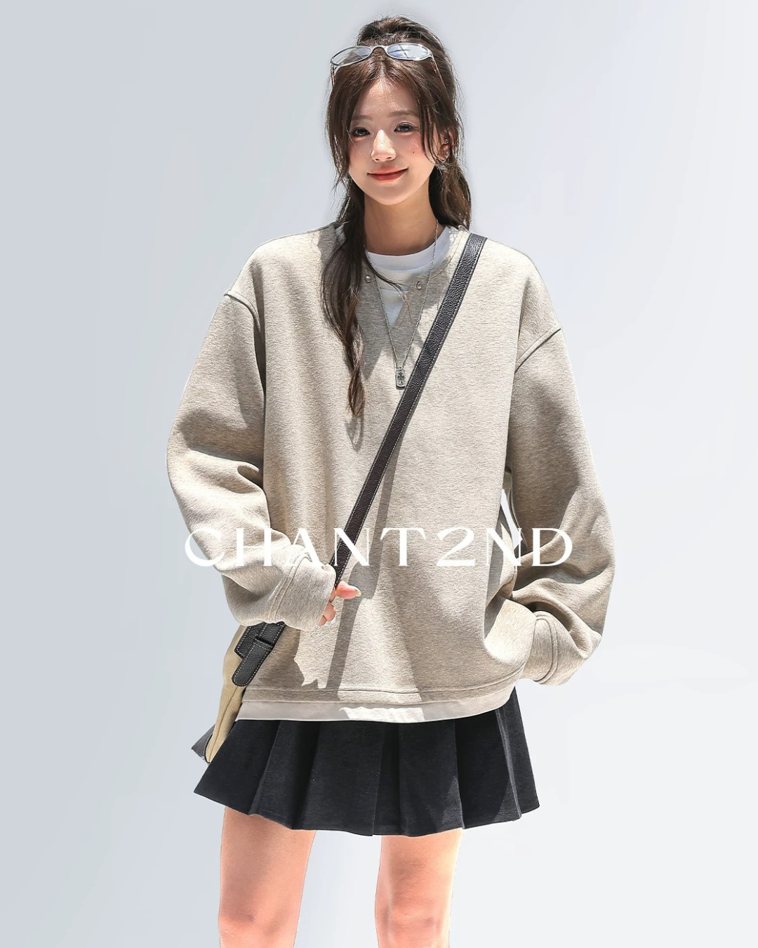 Heather Crew Sweatshirt