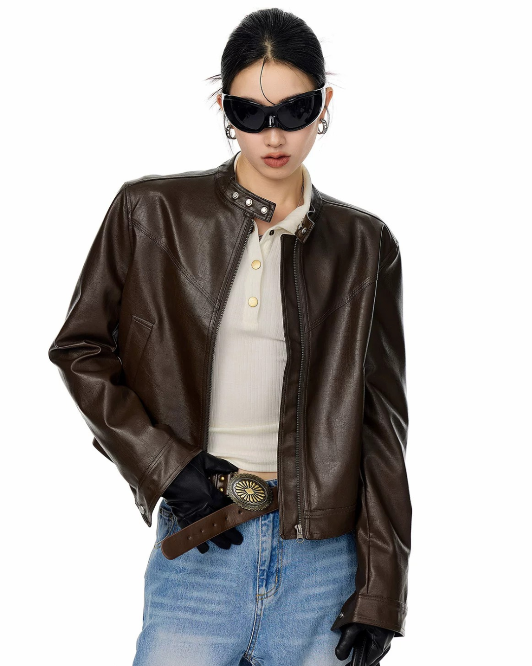 Moto Snap Collar Jacket