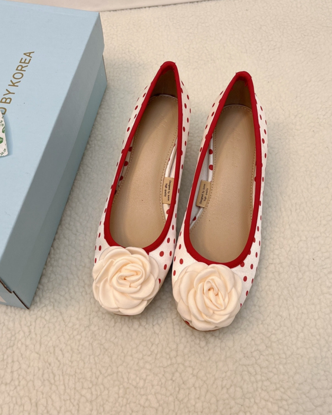 Retro Ballet Rose Pumps