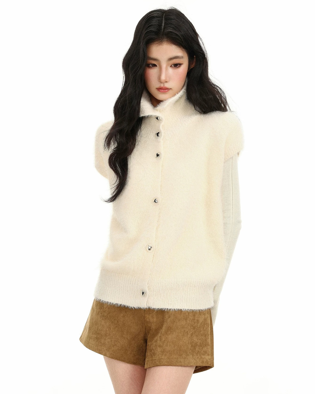 Brushed Knit Vest