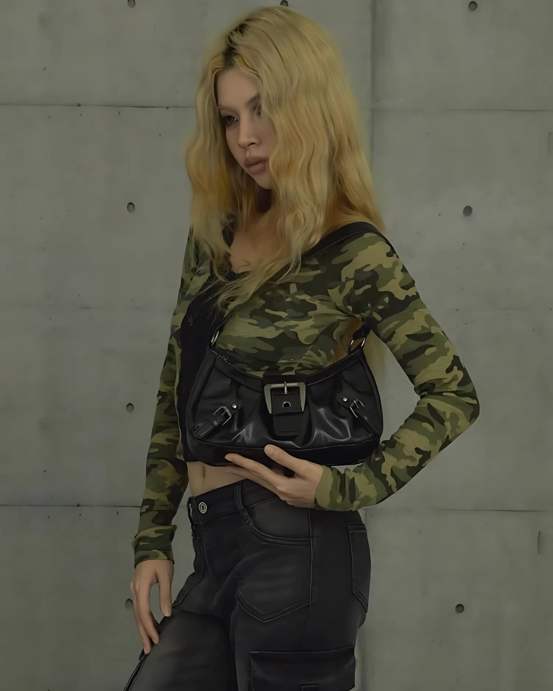 Vegan Leather Belt Handbag