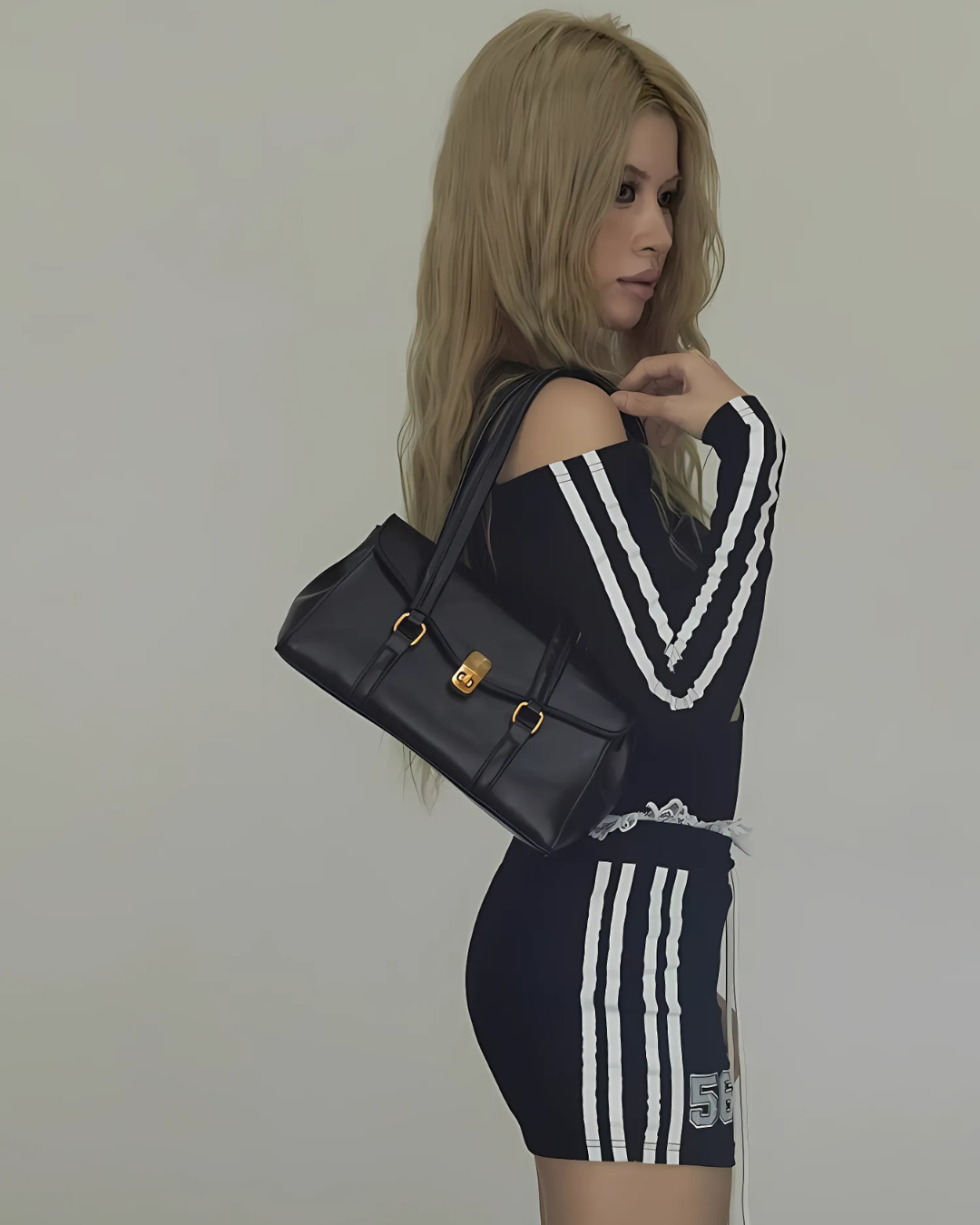 Vintage Style Vegaan Leather Handbag