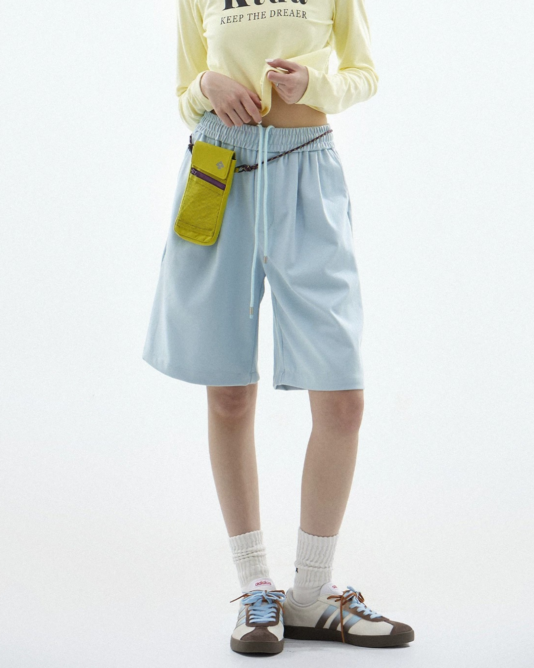 Drawstring Loose Fit Sport Shorts