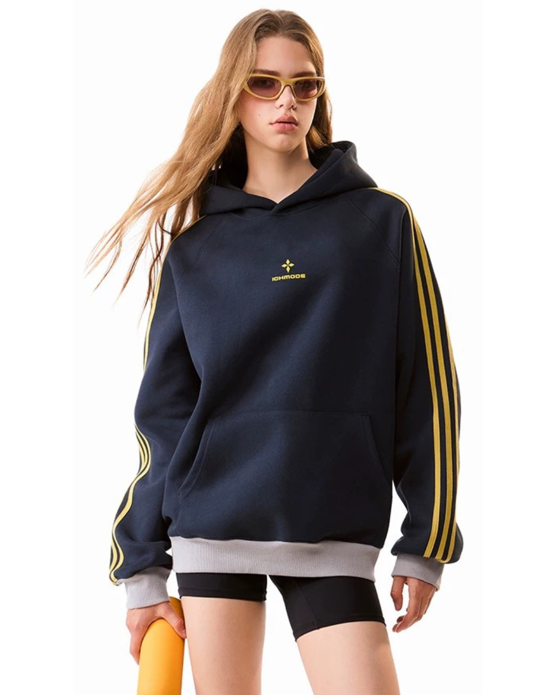 Contrast Cuff Hoodie