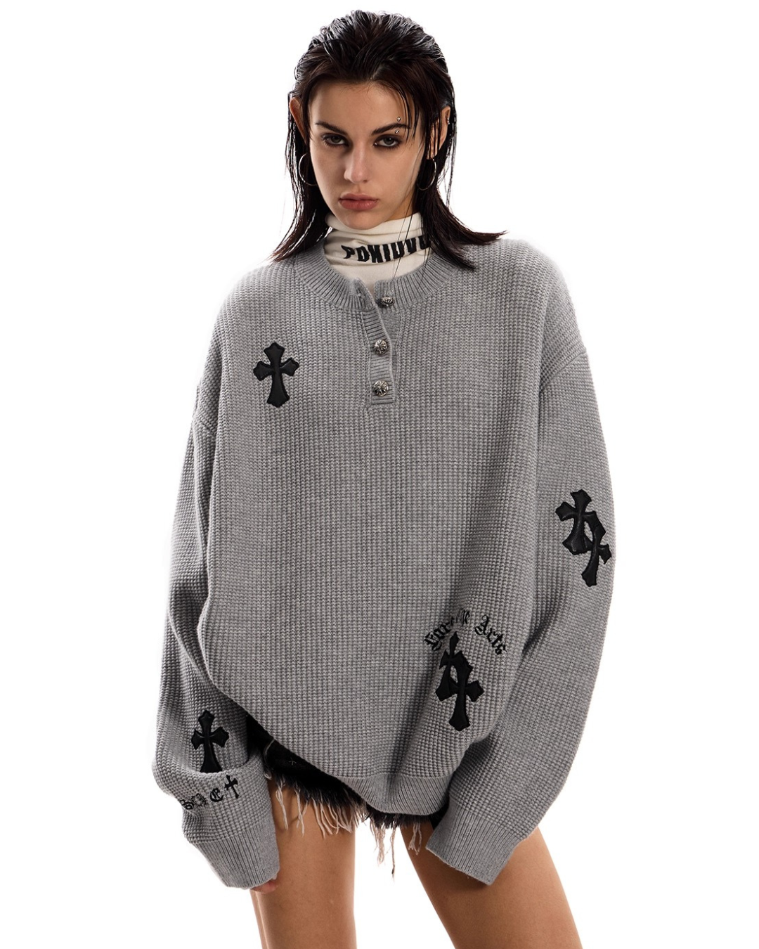 Pixel Art Skeleton Oversized Sweat