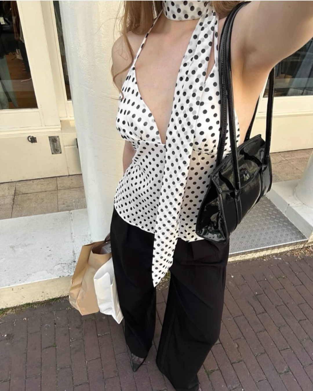 Dot Sheer Top [Stole Set]