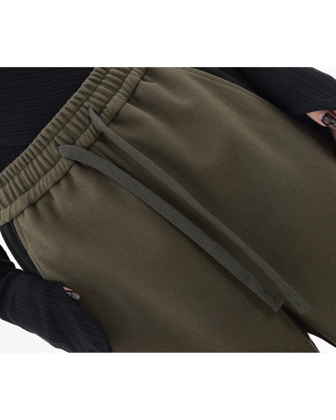 Contrast Line Wide Pants