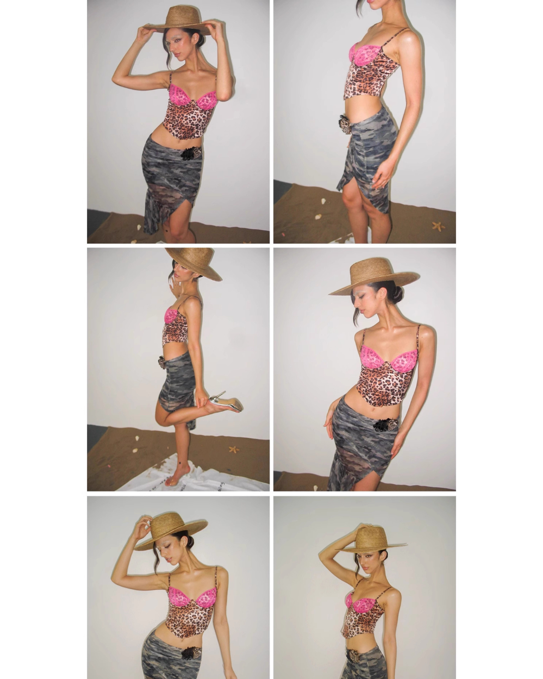 Camoflouge Drape Skirt