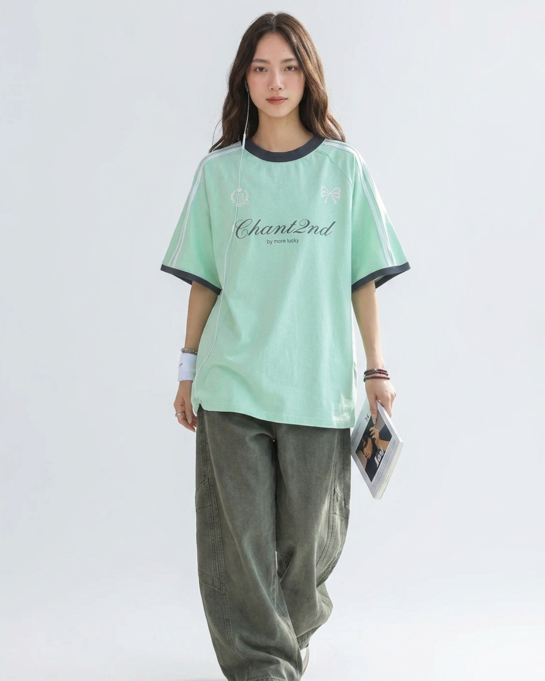 Bow Script Sporty Color Tee